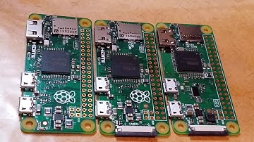 Raspberry Pi Zero W - Wireless - First Look - Compare all 3