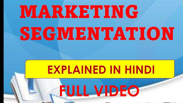 MARKET SEGMENTATION  IN MARKETING MANAGEMENT||TYPES OF SEGMENTATION  #bba #marketingmanagment