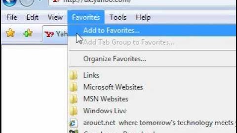 How to delete websites from your favourites list