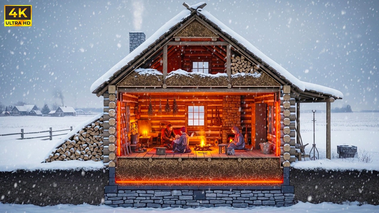 She Packed Her Cabin With 'Horse Manure' Walls — The Bacterial Heat Kept Her Family Alive All Winter