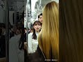 満員電車～ / 地下鉄でのインタビュー…🫠😅 /지하철 인터뷰/地鐵上的採訪/ Interview on the subway🫠😅/ #stressrelief