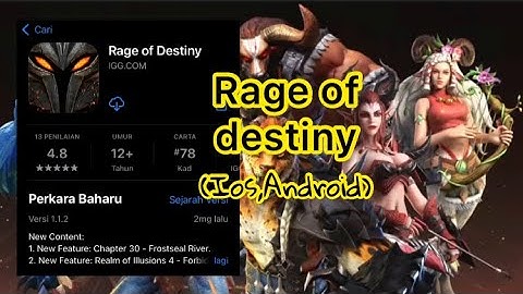 rage of destiny gameplay (ios,android)