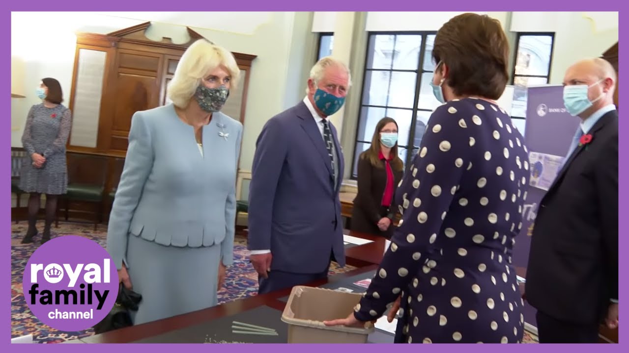 Prince Charles and Camilla Visit Bank of England