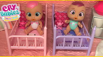Cry baby dolls Night time Routine 😴 feeding and changing & Bath Routine 🛁
