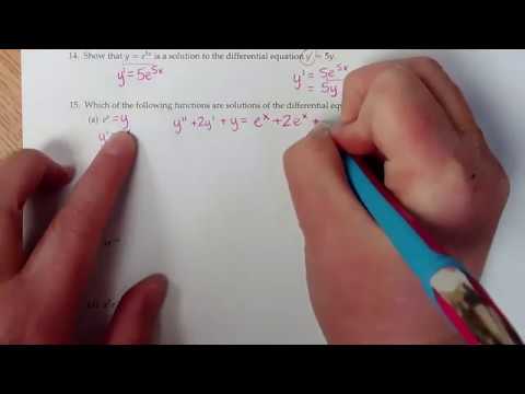 Math 251 11.1B  (Verify Solution to DE)