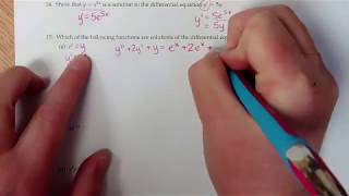 Math 251 11.1B  (Verify Solution to DE)