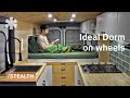 La med student turns small van into ideal dorm on wheels 14k total