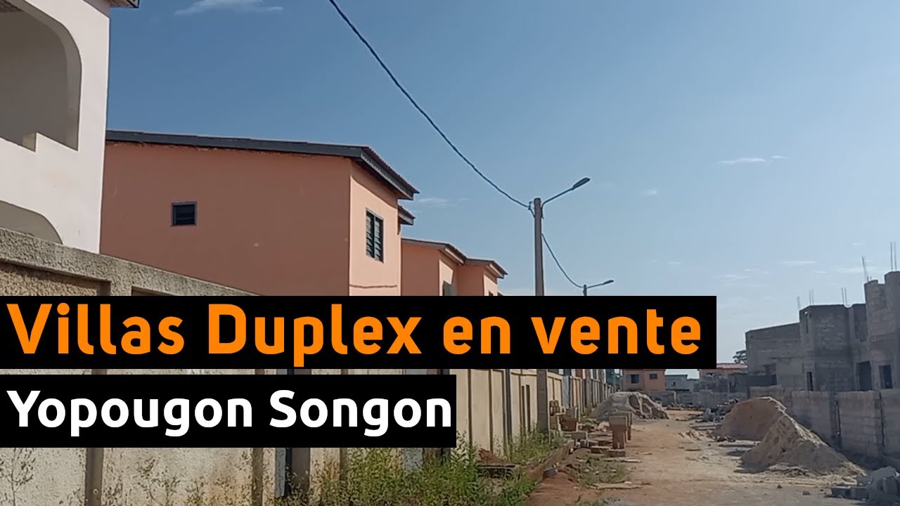 VILLAS DUPLEX EN VENTE A SONGON, ABIDJAN LES LAURIERS