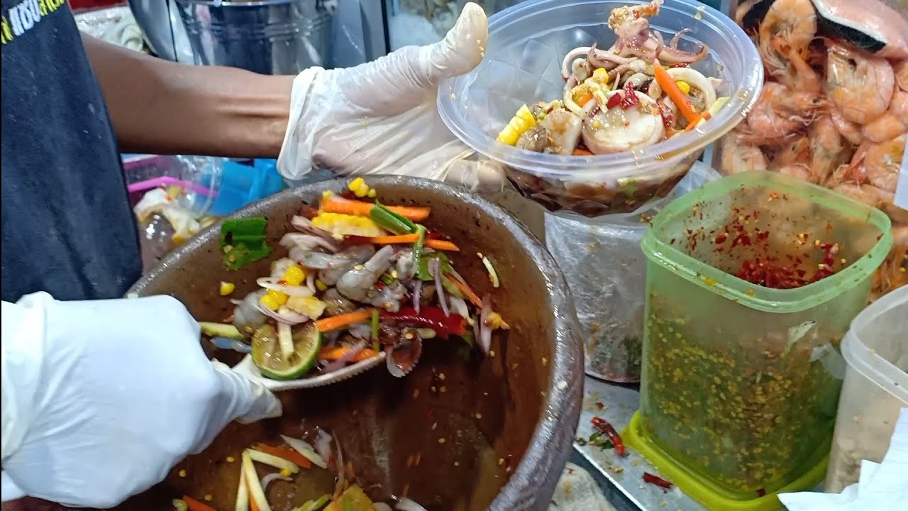 ร้อน!..เจ๊เล็กจะถอดเสื้อยำ!..ยำจัดหนัก200บาทจะมีอะไรบ้างมาดูกัน |เจ๊เล็กส้มตำยำสามครก|puklak channel