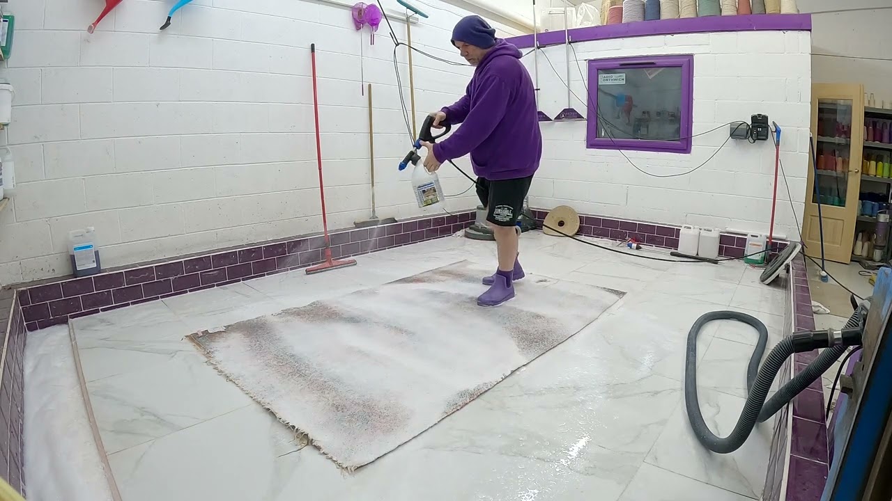 Turkish Milas With Abrash, Rug cleaning ASMR satisfying relaxing video