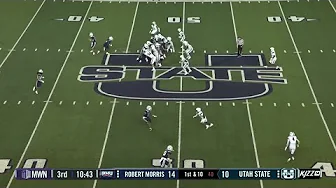 HIGHLIGHTS: Robert Morris at Utah State Football 8/31/24 thumbnail