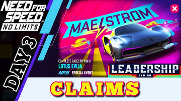 Need For Speed NoLimits | Lotus Evija | Day 3 Claims | Leadership Gaming