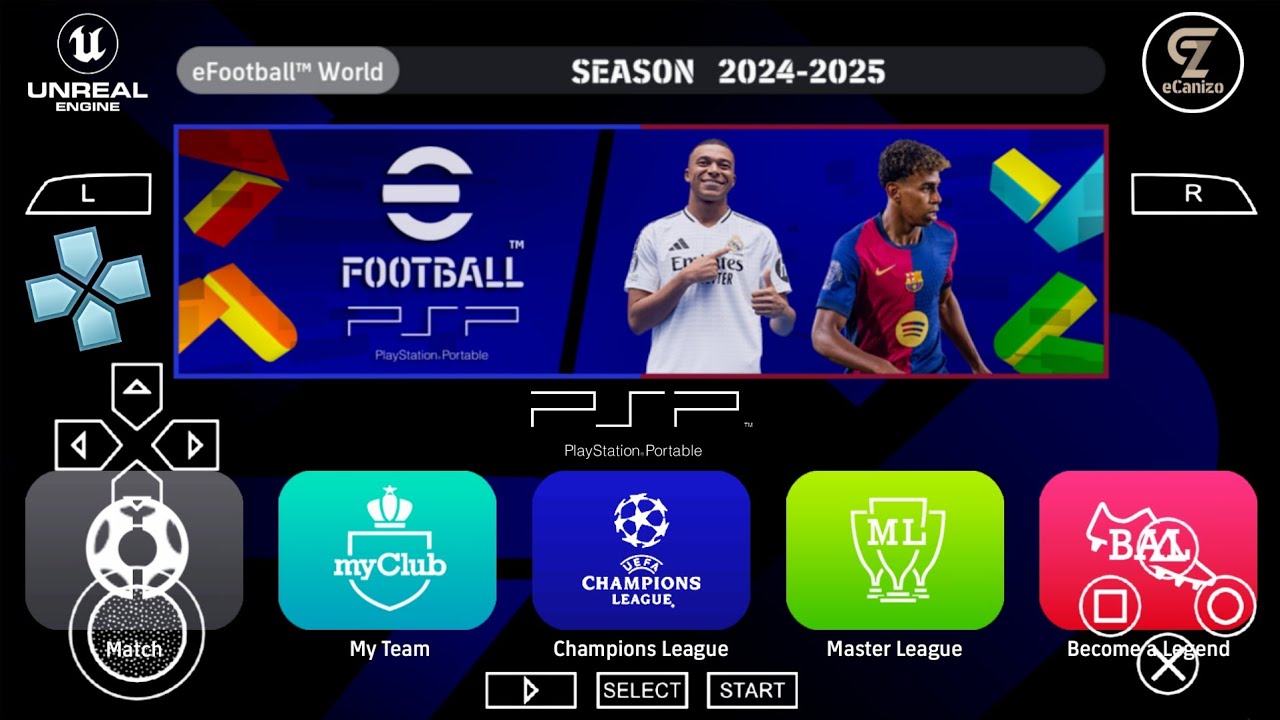 eFootball 2025 PSP ISO Chelito 19 | PES 2025 PSP C19 No Savedata & No Textures Graphics 4K