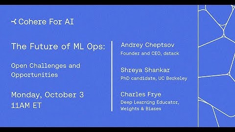 The Future of ML Ops: Open Challenges and Opportunities