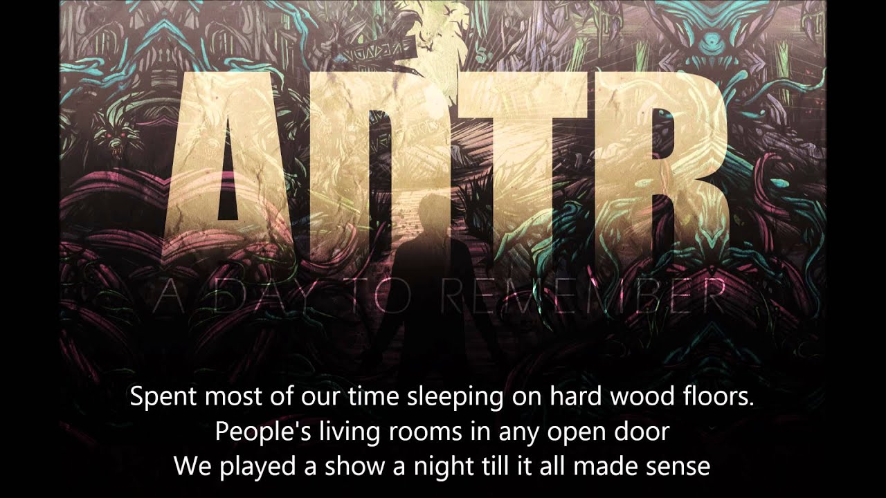 A Day To Remember Right Back At It Again (Lyrics) acoustic - YouTube