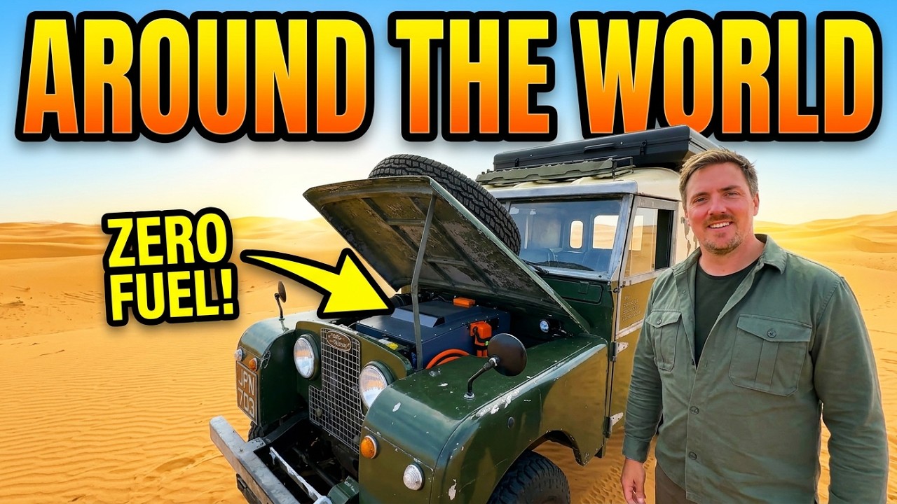 He’s Taking This Electric 1955 Land Rover Around the World