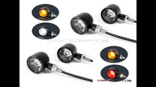 Max Inc Concepts Motorcycle Classic Front Rear Integrated Turn Sinals Indicators