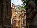 Sheikh Zayed Grand Mosque Wood Art 🕌 Famous Mosque Wooden Sculpture#shorts #ai #woodcarving #mosque