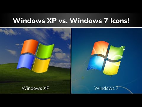 Windows XP and Windows 7 Icon Comparison!