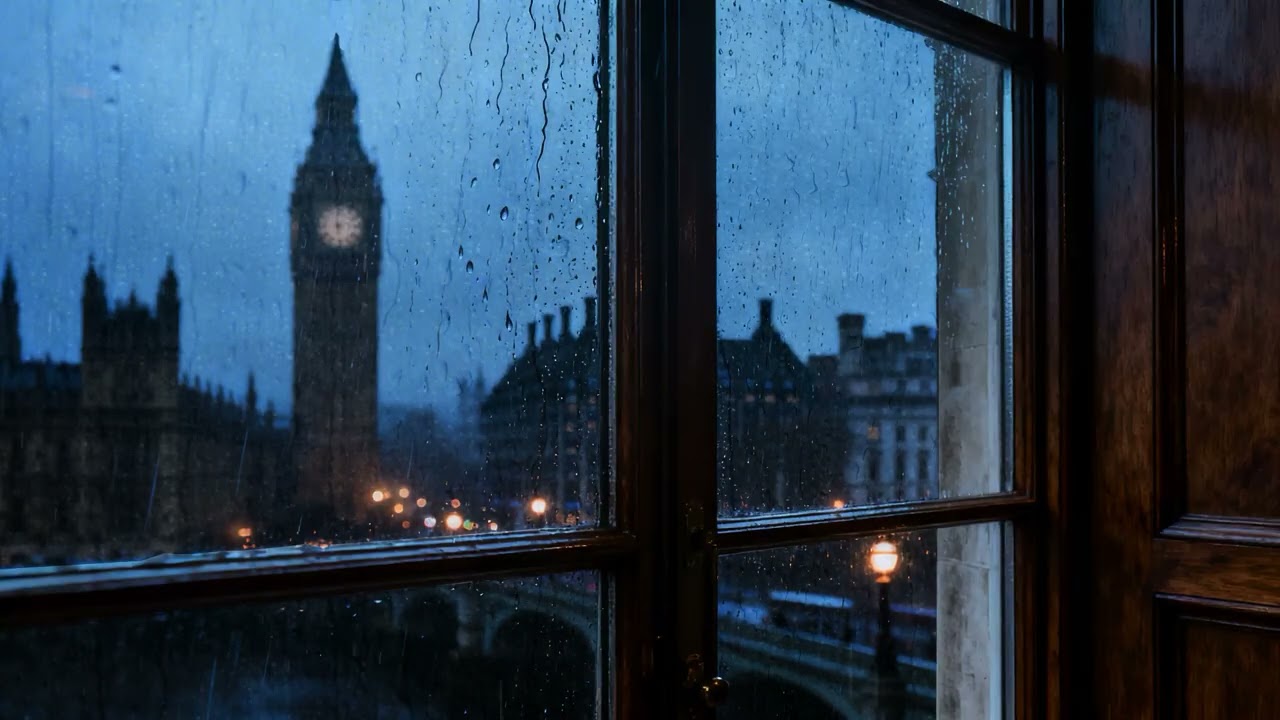 Fall Asleep Fast with Cozy Window Rain 🌧️ ASMR Thunder Rain Sounds for Deep Sleep & Relaxation