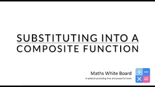 Substituting into a composite function (1⭐️)
