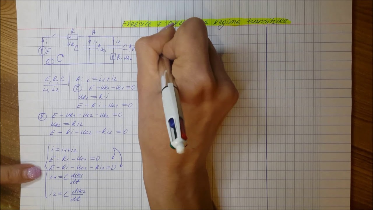 Exercice 7: Régime transitoire apériodique