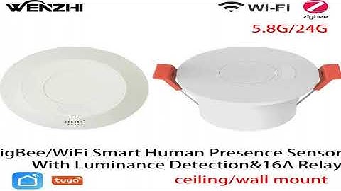 ZigBee/Wifi MmWave Radar Human Presence Motion Sensor Light Switch Luminosity Detection 11