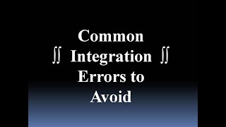 Common Integration Errors to Avoid