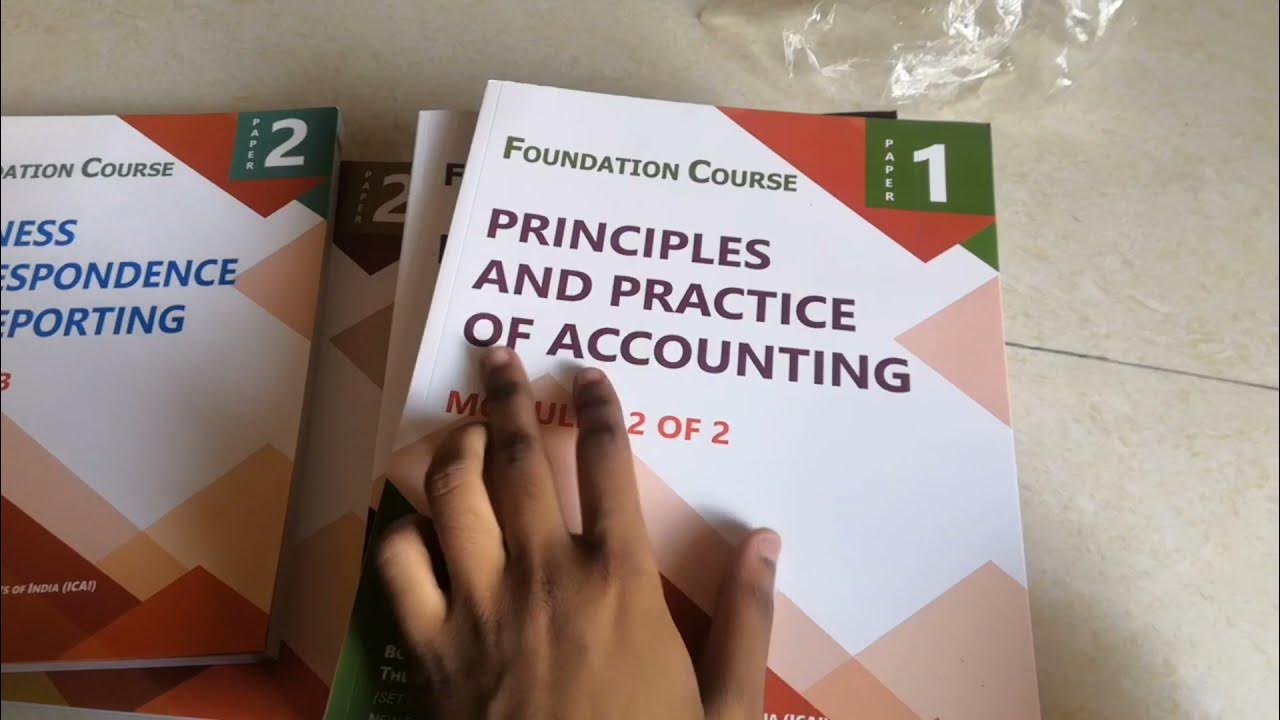 Ca foundation study material unboxing material from icai ca