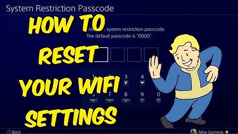 How To Reset WiFi Settings On PS4!