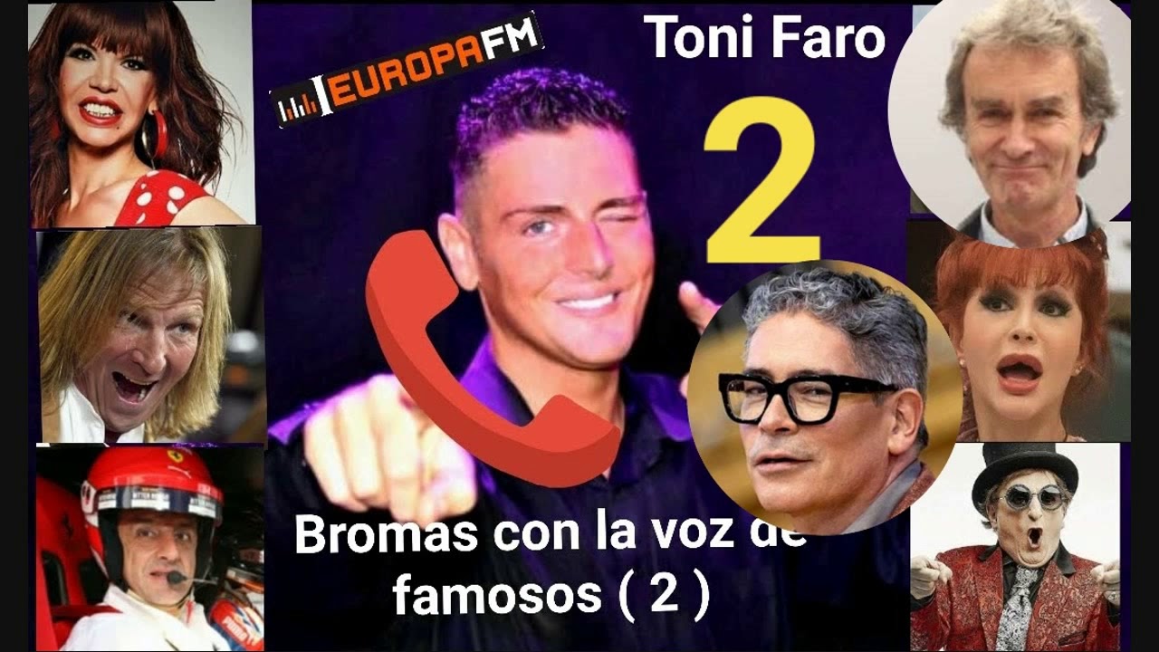 Bromas telefónicas del humorista imitador Toni Faro en Europa FM 72 minutos de risas y humor, 🤣🤣🤣