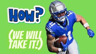 No idea how but the Seahawks WIN against the Browns