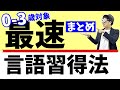 0~3歳 【保存版】子どもの言語習得を加速させるためにすることまとめ/幼児教育コンサルタントTERUの子育て・知育ノウハウ