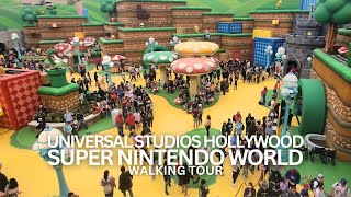 Exploring Super Nintendo World in Universal Studios Hollywood Walking Tour #supernintendoworld #la