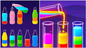 Water Sort Puzzle Gameplay 13, Android Games ios Walkthrough Simulator Think Brain