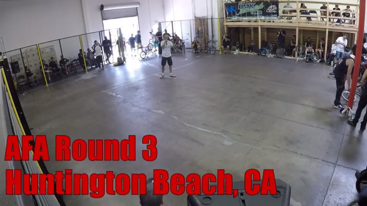 bmx flatland competition AFA Round 3 PRO Runs Unedited - Huntington Beach, CA 2018