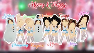 ☃️ [CHRISTMAS SPECIAL] TWICE - Merry & Happy SBS Gayo Daejeon Roblox outfit codes ☃️ || Irenesluv