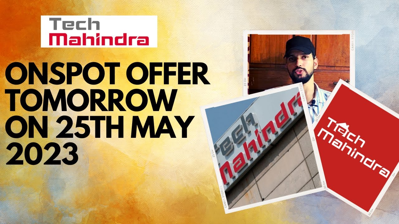 Tech Mahindra Mega Hiring Event | Onspot Offer Letter Tomorrow On 25th ...