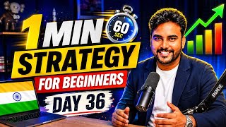 Day 36 Of Learning 1 Min Candles Strategy For Beginners | Learn Step By Step | Rajiv Rajput 