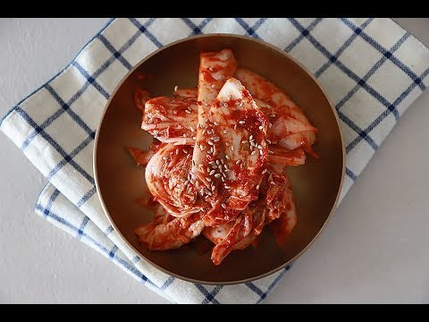 <strong>배추겉절이</strong> <strong>황금레시피</strong>, 찹쌀풀없이 맛있게 하는법, 양념 쉽게 간단하게 만드는법 [한식 koreanfood Kimchi]