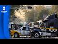 Transportistas amenazan con paro nacional en plena justa deportiva; acusan represión
