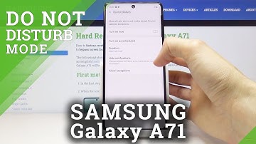 How to Switch on Do Not Disturb in SAMSUNG Galaxy A71 – DND Mode