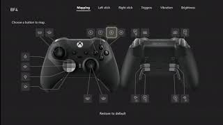 Xbox Elite Series 2 Button Map preferences and customization