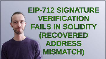 Ethereum: EIP-712 Signature Verification Fails in Solidity (Recovered Address Mismatch)