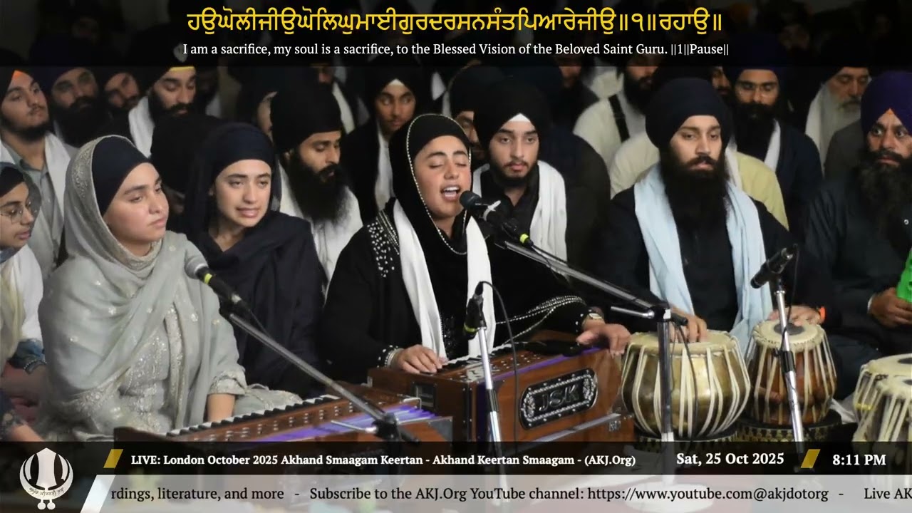 021 Bibi Prabhsimar Kaur Jee Delhi at Raensabayee Keertan London October 2025 Smaagam