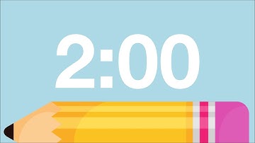 2 Minute Cute Back to School Timer (Chimes Alarm at End)