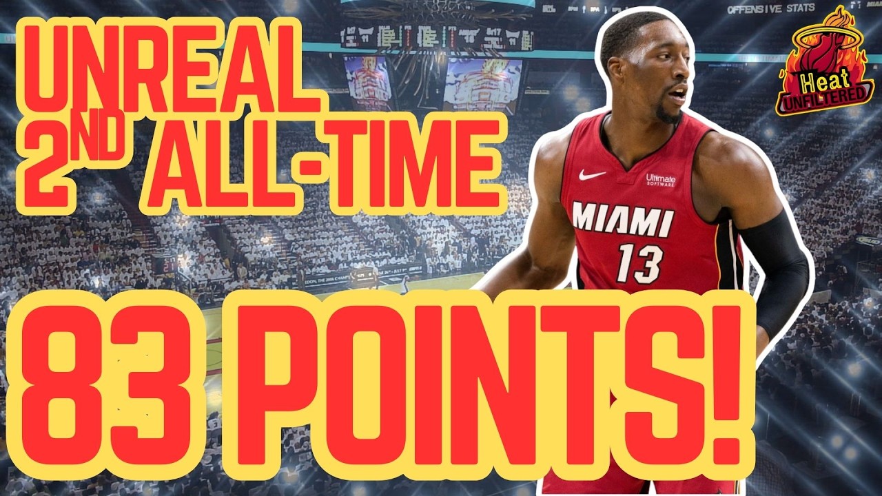 Bam Adebayo Scores 83 POINTS Surpassing Kobe Bryant's 81-points, 2nd All-Time to Wilt in UNREAL GAME