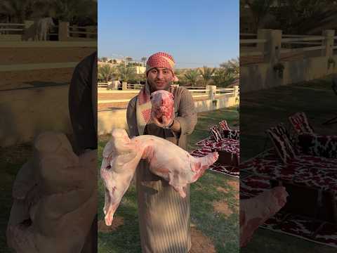 كيف أنا شويت خاروف كامل على الفحم