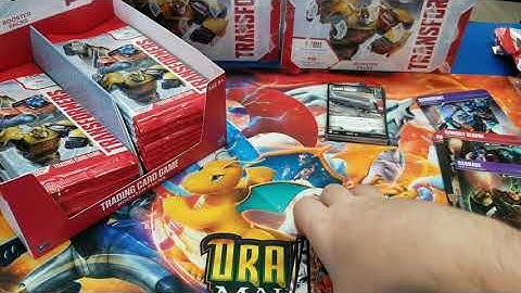 FIRST TIME OPENING  NEW TRANSFORMERS CARD GAME BOOSTER BOX! UNBOXING IN PSYCHO TURTLE COLLECTIBLES!