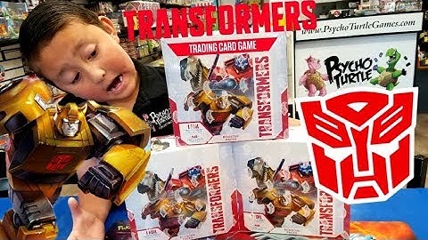 FIRST TIME OPENING  NEW TRANSFORMERS CARD GAME BOOSTER BOX! UNBOXING IN PSYCHO TURTLE COLLECTIBLES!